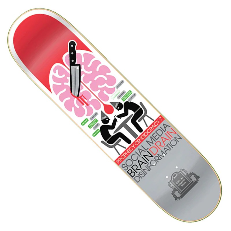 Strangelove x Don Pendleton Brain Drain Deck White Dip 7.75 x 31.6 WB:14