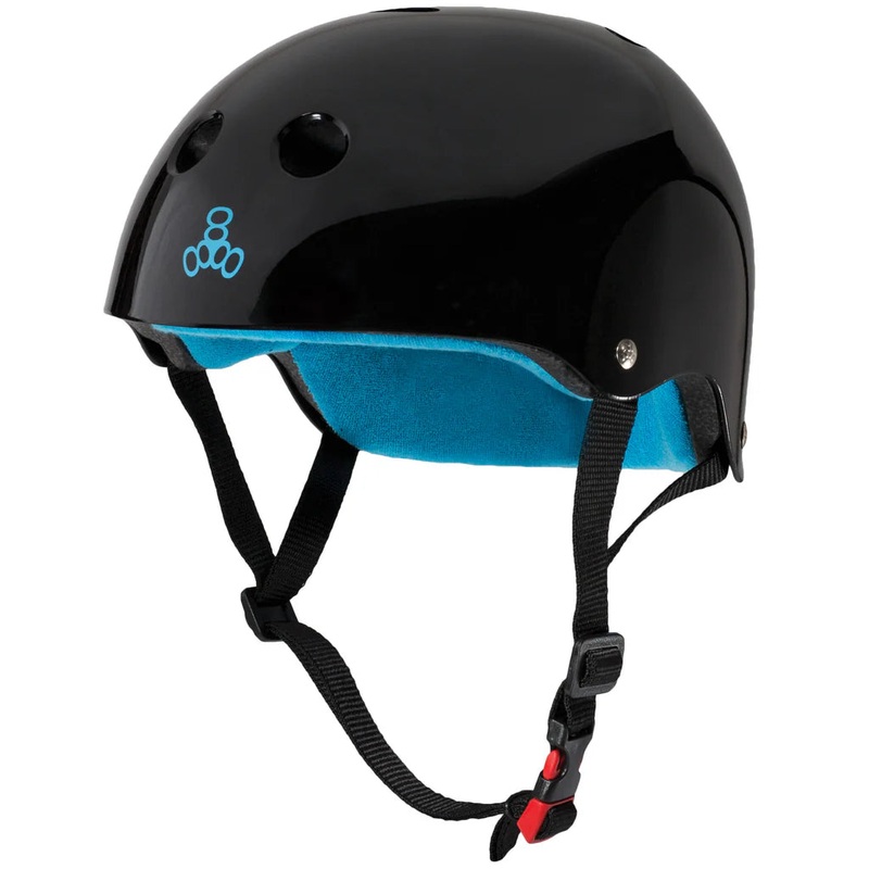 Triple 8 Helmets – The Certified Sweatsaver Helmet – Black Glossy XS/S
