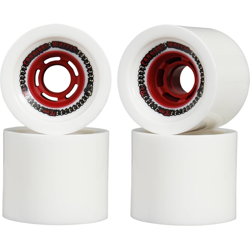 Venom Cobra Core Cannibal White / Red Skateboard Wheels – 76mm 78a (Set of 4)
