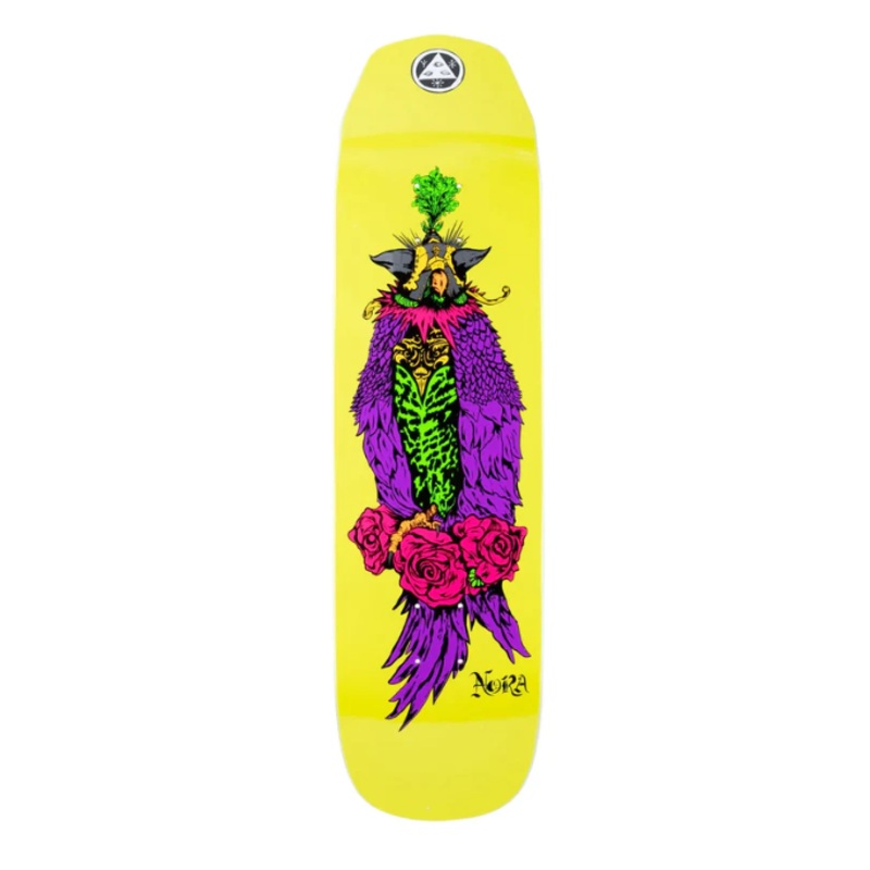 Welcome Peregrine on Wicked Queen Green Yellow Deck 8.125 in 8.125 in