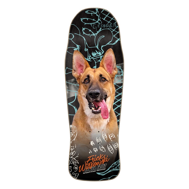 10.34in Winkowski Tribute Shaped Santa Cruz Skateboard Deck No Color 10.34in x 30.54in