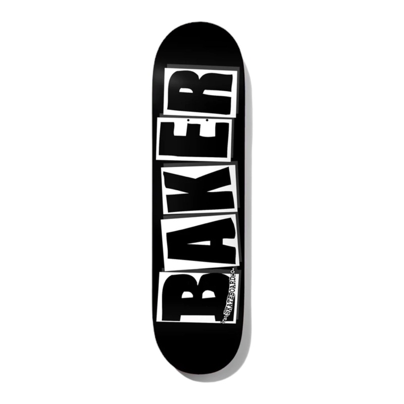 BAKER BRAND LOGO DECK – BLACK/WHITE 8.25 8.25