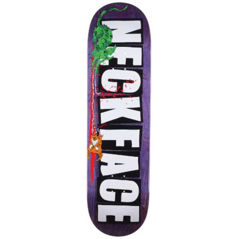 Baker X Neckface Toxic Rats Skateboard Deck 8.75″ 8.125″ Blue Veneer