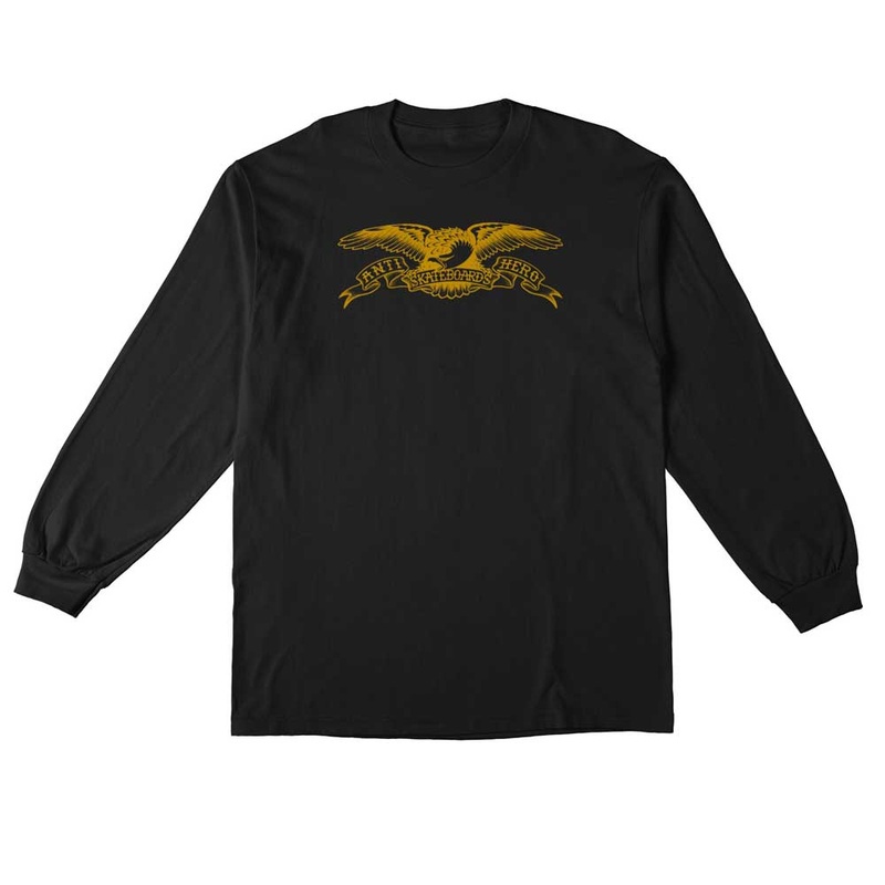 Basic Eagle Black Orange Anti Hero Longsleeve Tee LG