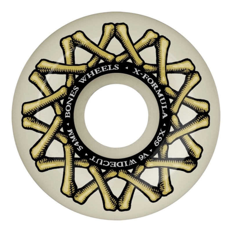 BONES WHEELS X-Formula Skateboard Wheels XF WIDECUT 54 V6 X-FORMULA 99A 54mm
