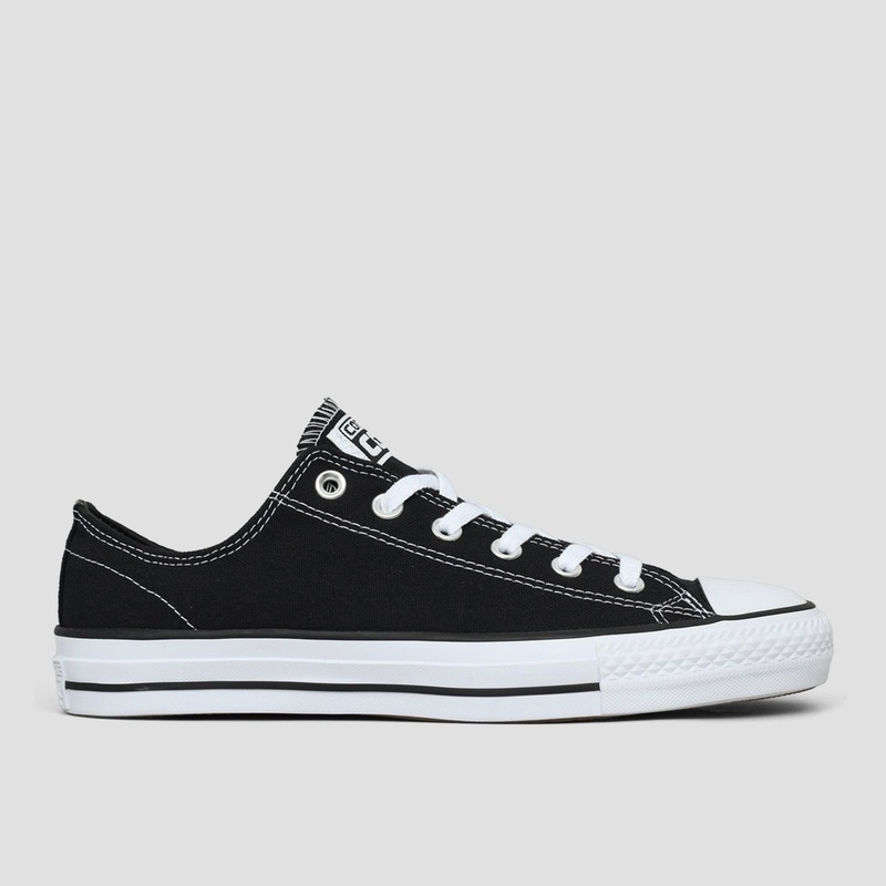 Converse CTAS Pro Shoes OX Black / White Canvas UK3
