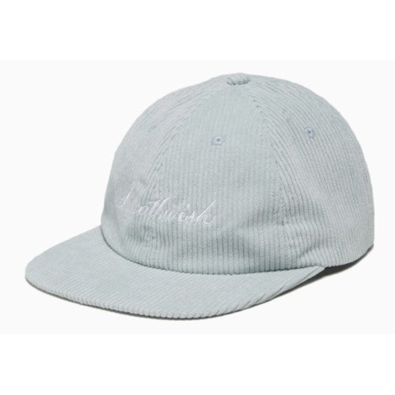 Deathwish Script Corduroy Light Blue Snapback Hat