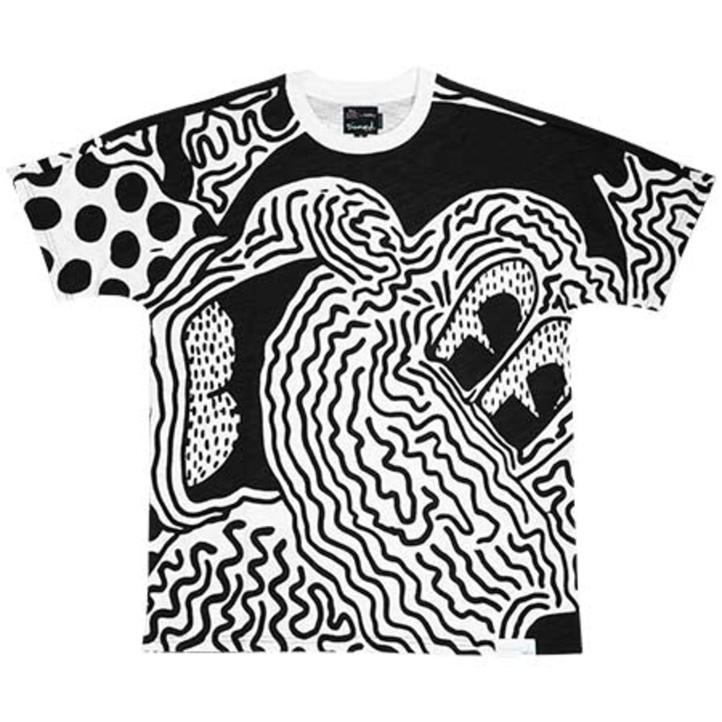 Diamond Disney Mickey Mouse x Keith Haring Mickey’s Craziest Adventure T Shirt White Large