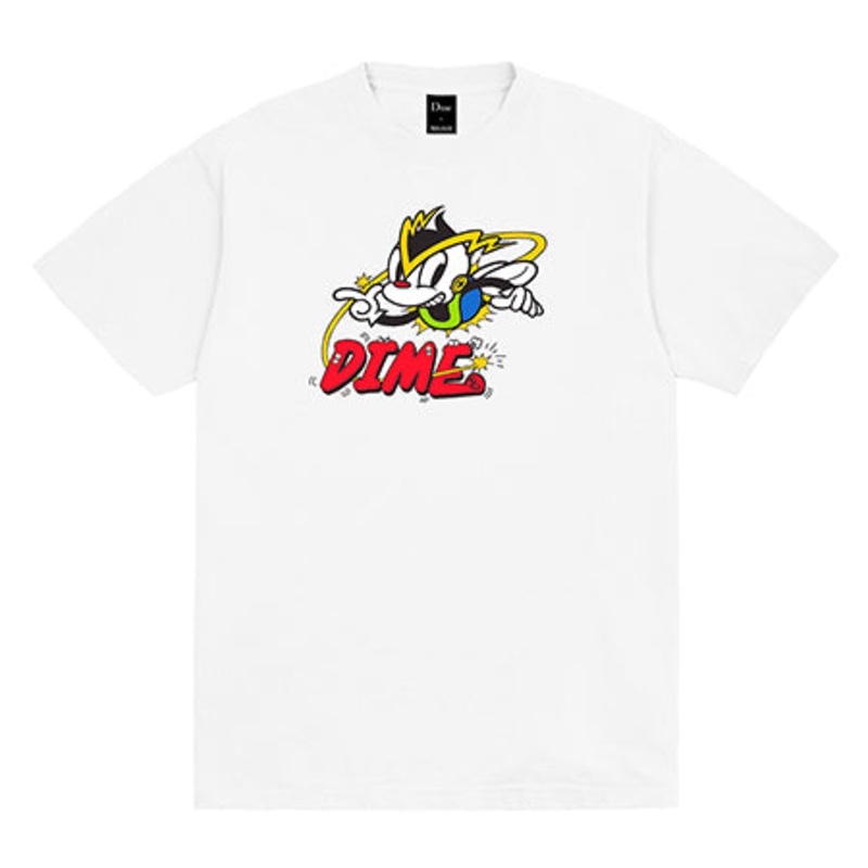Dime Net Racer T Shirt White Extra Large