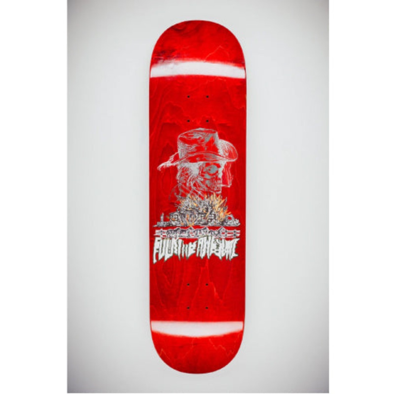 Fucking Awesome Berle Burning Barn Skateboard Deck 8.5″ 8.5″ Magenta Veneer