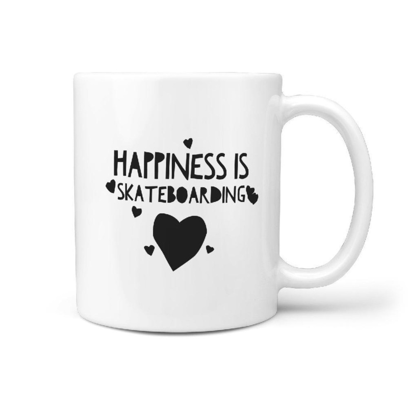 Happiness is Skateboarding Coffee Mug | Gift for Skater
