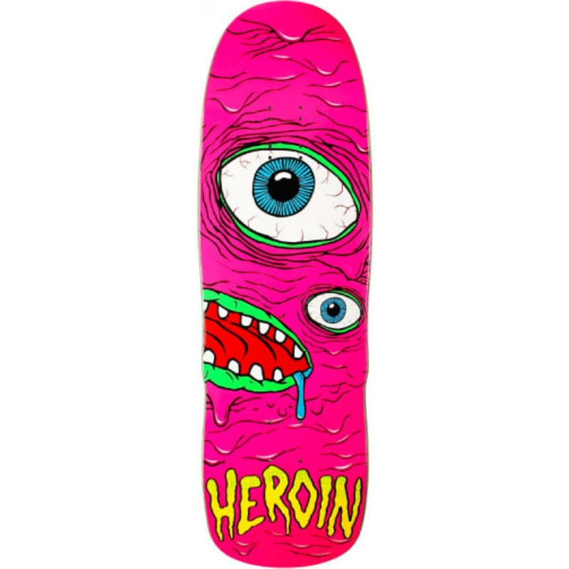Heroin Pink Mutant Shaped Skateboard Deck 9.5″ 9.5″