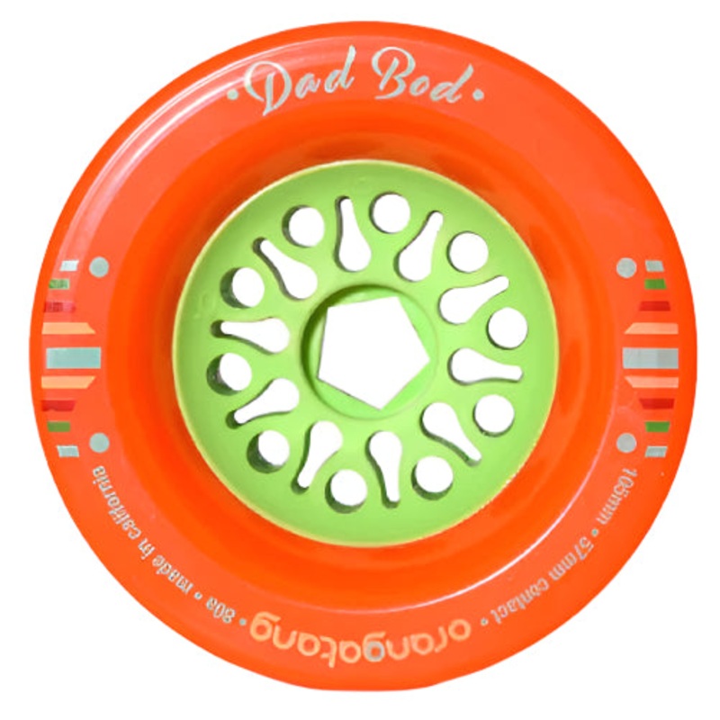 Orangatang Dad Bod Wheels Orange 105MM 80A 105mm