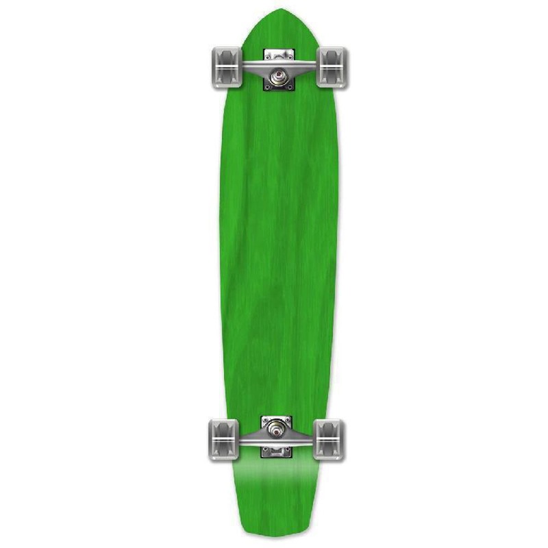 Punked Slimkick Stained Green 36″ Longboard Complete Complete