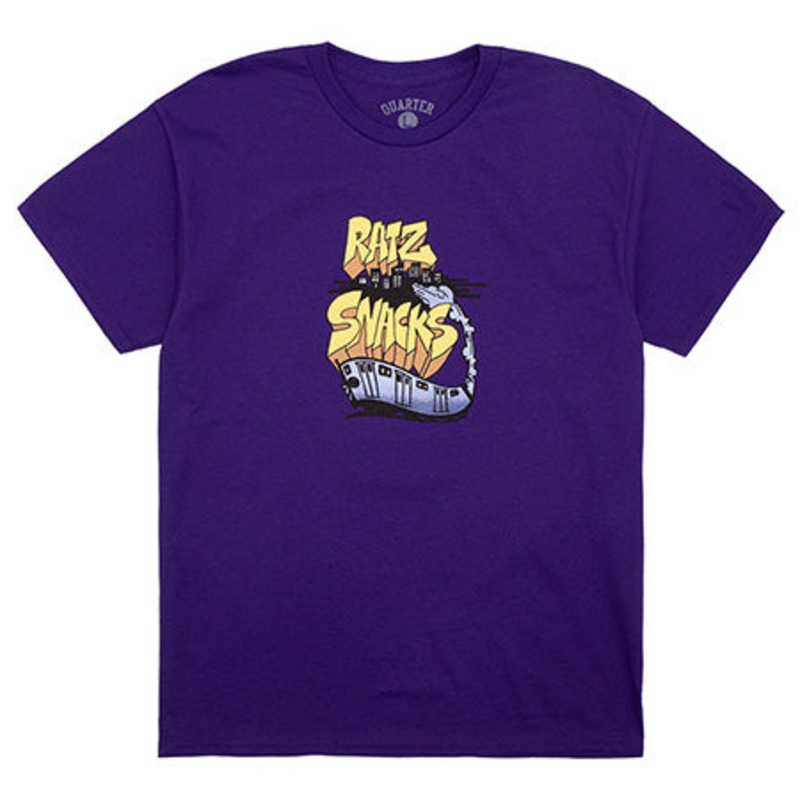Quartersnacks Rat Ratz Train T Shirt Purple Medium