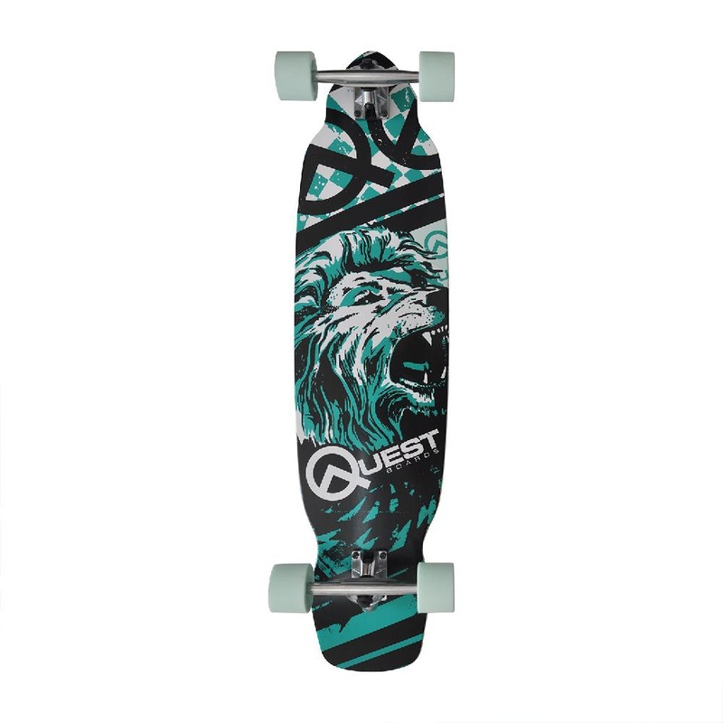 Quest Pride 40″ Kicktail Longboard Complete