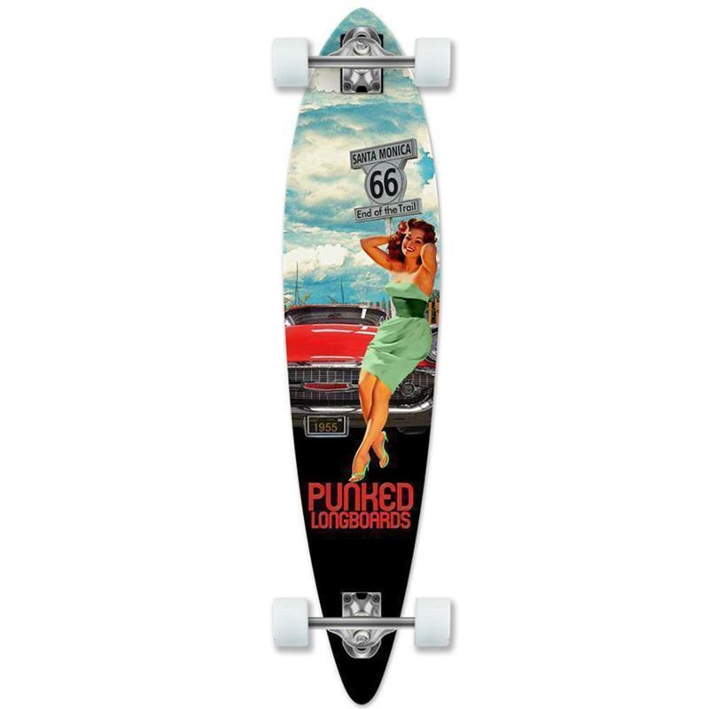 Route 66 RTE-66 Punked Pintail Longboard 40″ Complete