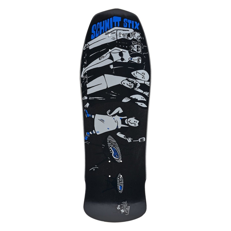 Schmitt Stix Joe Lopes BBQ 10.125″ Skateboard Deck Black/White