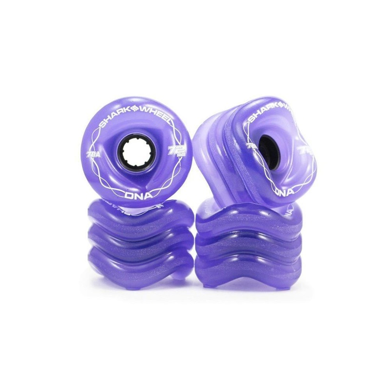 Shark Wheels Longboard – 72MM, 78A Transparent Purple DNA