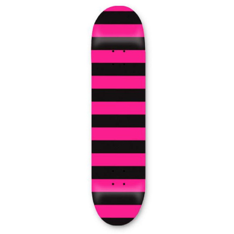 Skateboard 31″ SDS Graphic – Fat Stripe – Neon Pink – 7.5″ – Deck