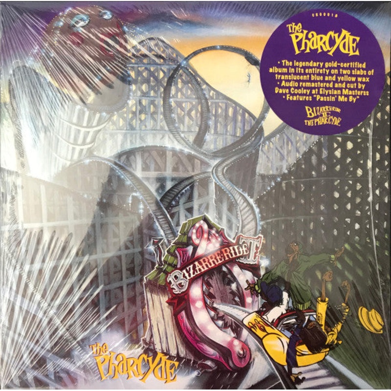 The Pharcyde  Bizarre Ride II The Pharcyde Yellow/Blue Transparent Color Vinyl LP Record