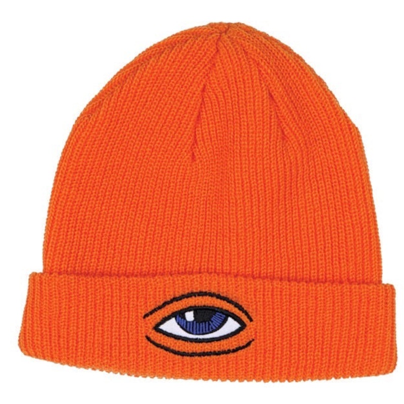 TOY MACHINE SECT EYE BEANIE DOCK ORANGE OS orange