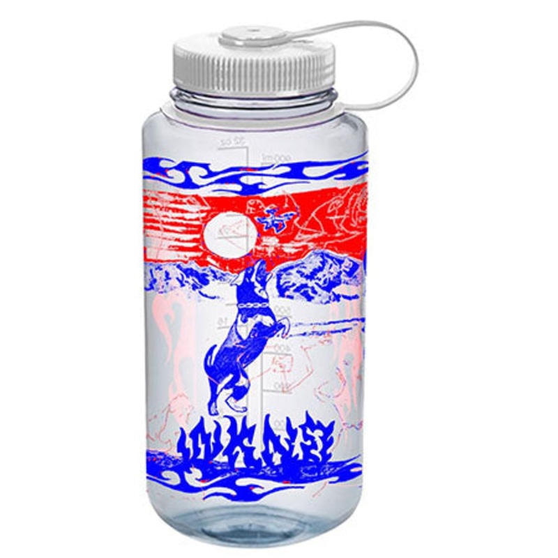 WKND Skateboards Drone Nalgene Water Bottle Clear/ Blue/ Red 32oz