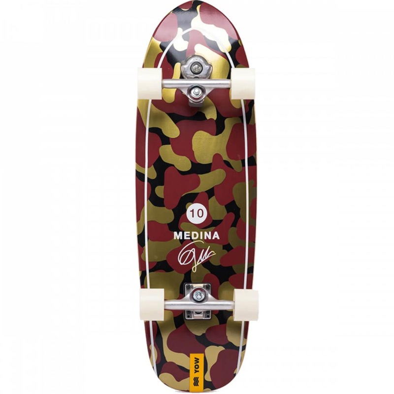 Yow Medina Camo 33.5″ Surfskate Cruiser Longboard Complete