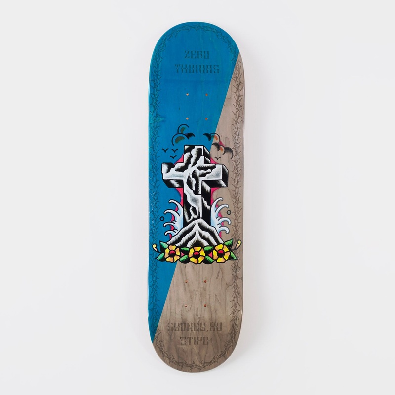 Zero x Nik Stipo 8.25″ Jamie Thomas Skateboard Deck – Blue 8.25″