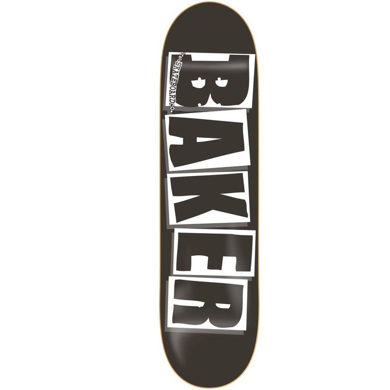 Brand Logo Black/White Skateboard Deck 8.00″