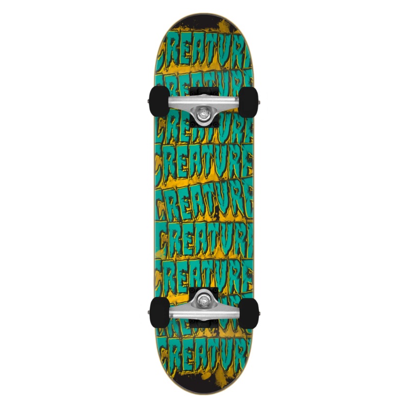 Creature Logo Spill Mini Complete Skateboard 7.75″ 7.75