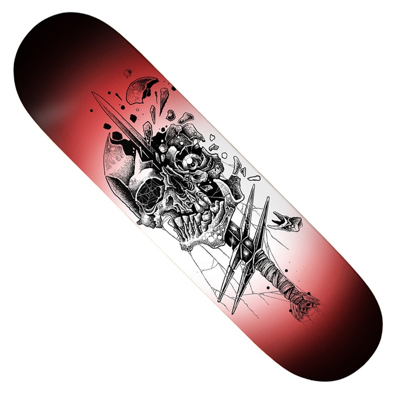 Deathwish Pedro Delfino Whiplash Deck Multicolor 8.5 x 31.75 WB:14.25