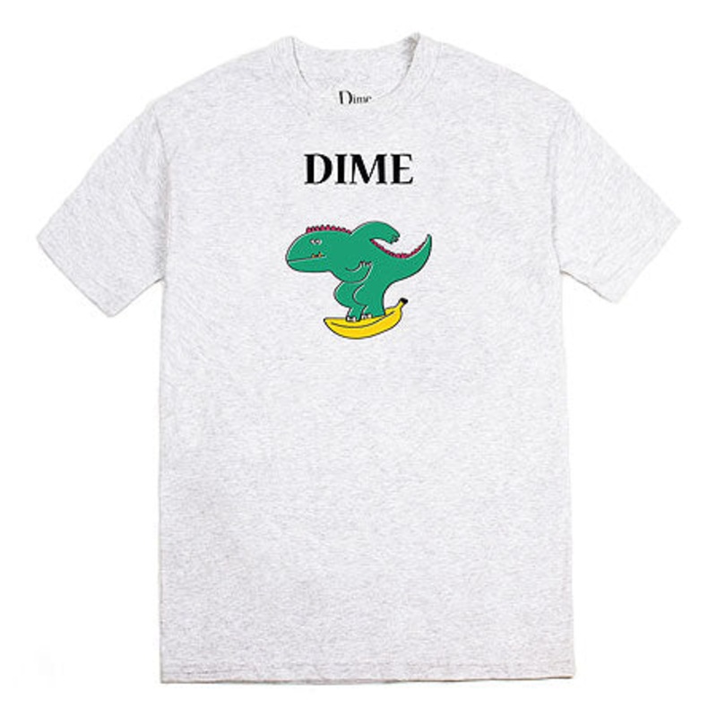 Dime Dinosaur T Shirt Ash Large