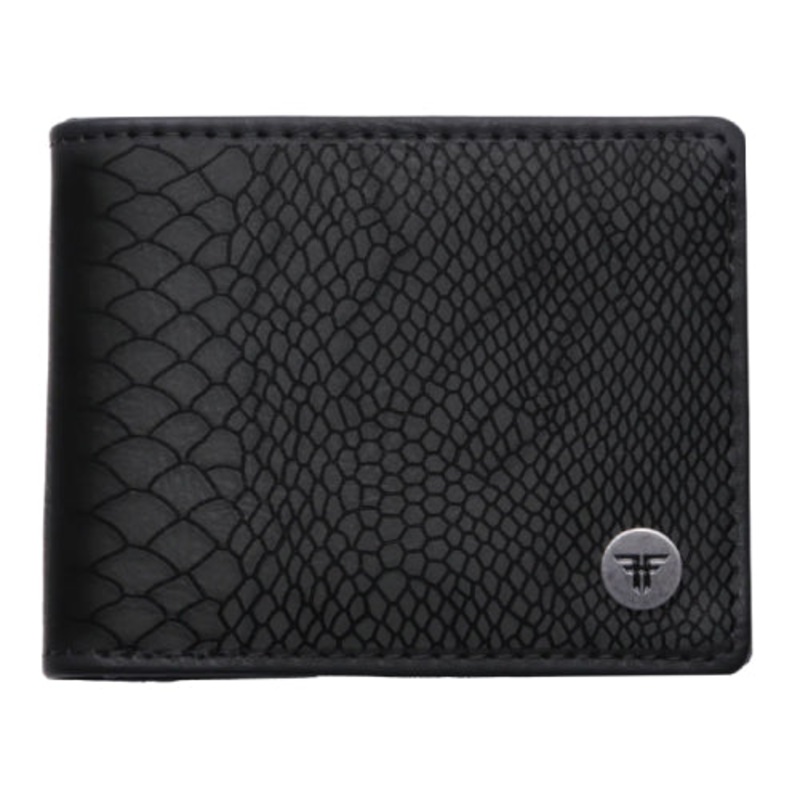 Fallen Snakeskin Bi-Fold Wallet – Black