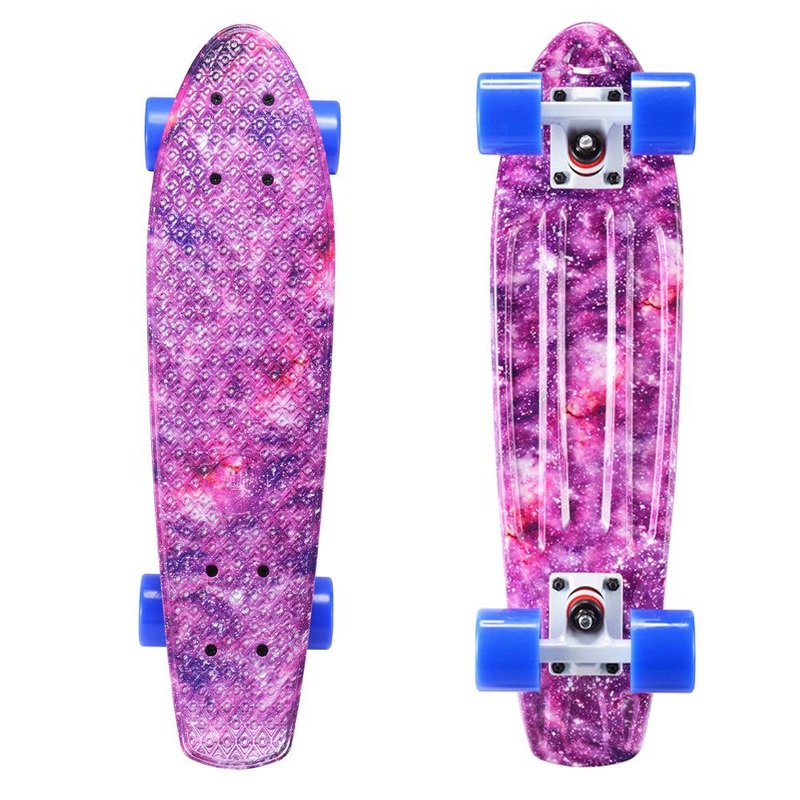 Fun Galaxy 22 Inch Mini Cruiser Skateboard for Kids Complete
