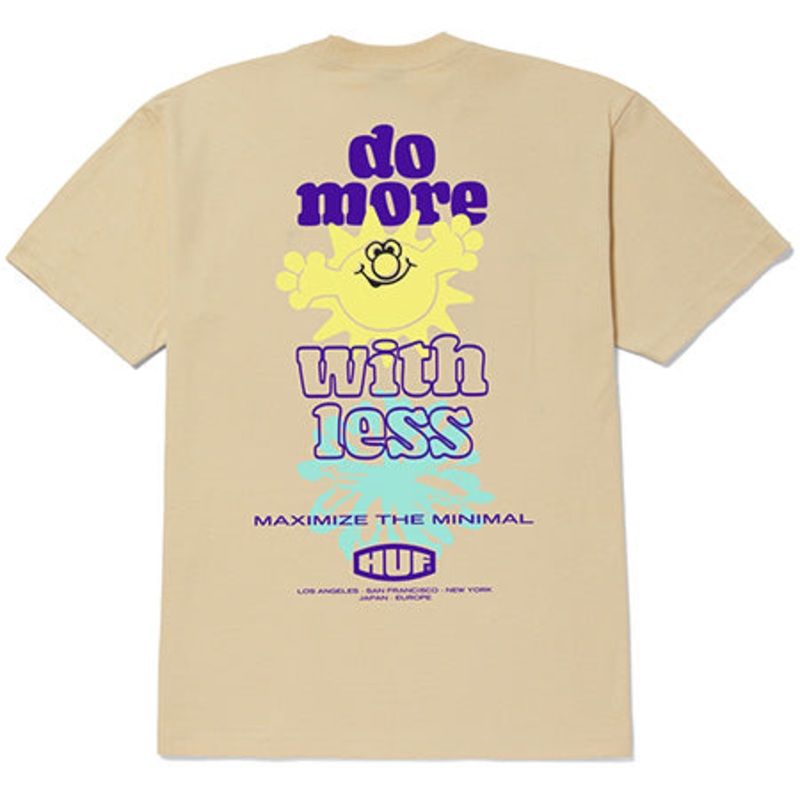 HUF Maximize T Shirt Wheat Large