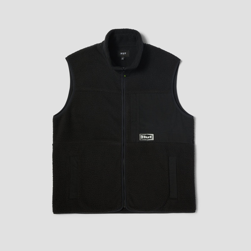 HUF Sonoma High Pile Vest Black Small