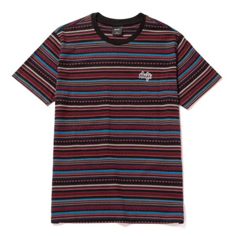 HUF Topanga Knit Top T Shirt Navy Blazer Small