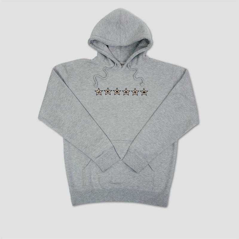 Jenkem 6 Star Hood Heather Grey Small