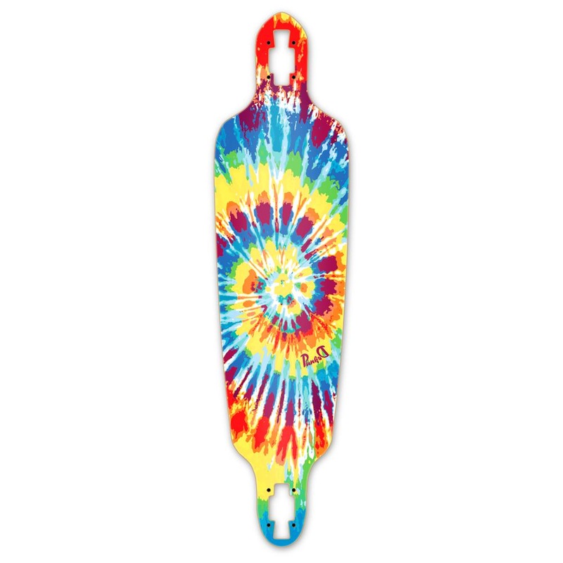 Punked Drop Through Tiedye Original Longboard Deck Deck