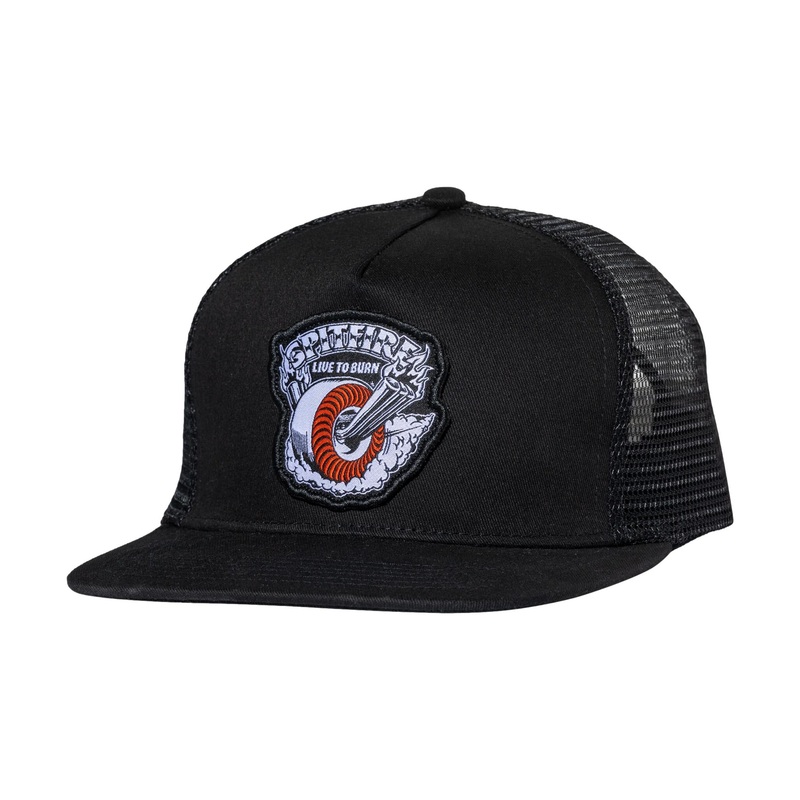 Spitfire Adj. Burnout Snapback Hat Black