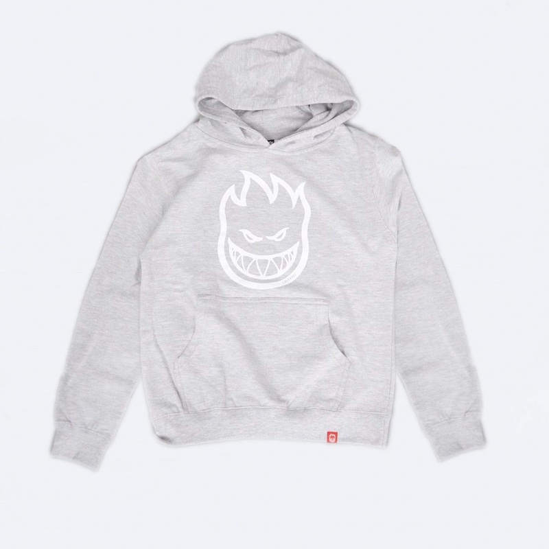 Spitfire Bighead Youth Hood Grey Heather / White Small