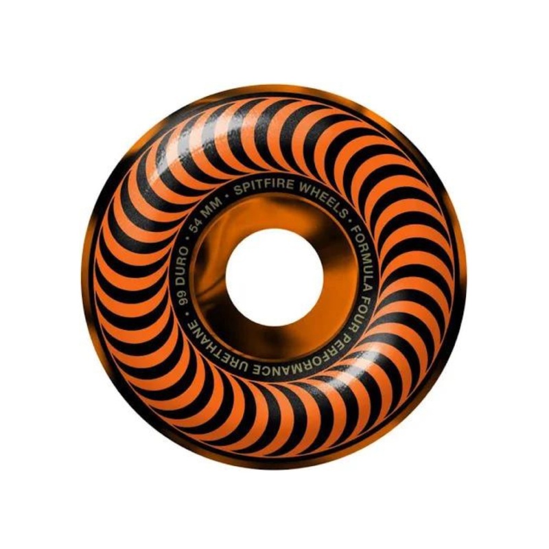 Spitfire Formula Four Classic Swirl 54mm 99a Skateboard Wheels 54mm Duro 99a Classic