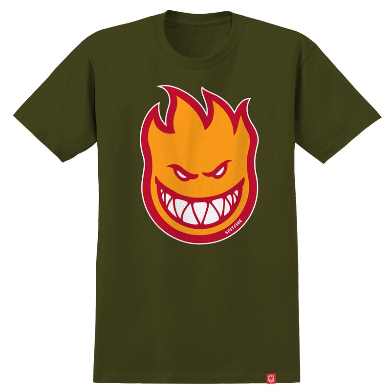 Spitfire Tee Bighead Fill Military Green Gold SM