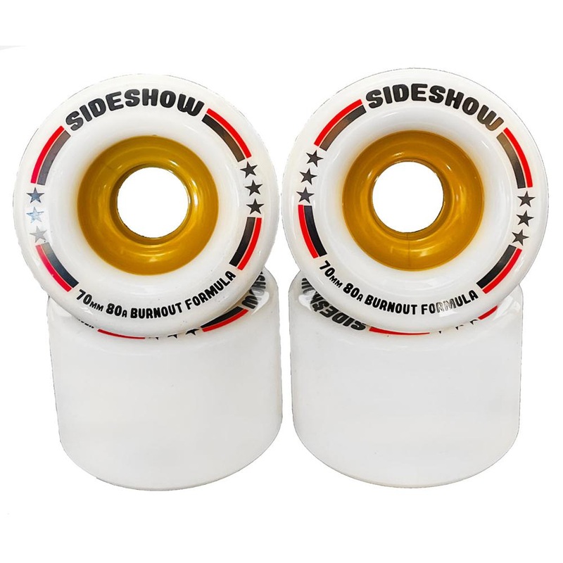 Venom SideShow 70mm/80A in White Longboard Wheels
