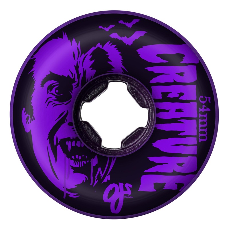 54mm Creature Vampire Bloodsuckers Purple 99a OJ Skateboard Wheels Purple 54mm