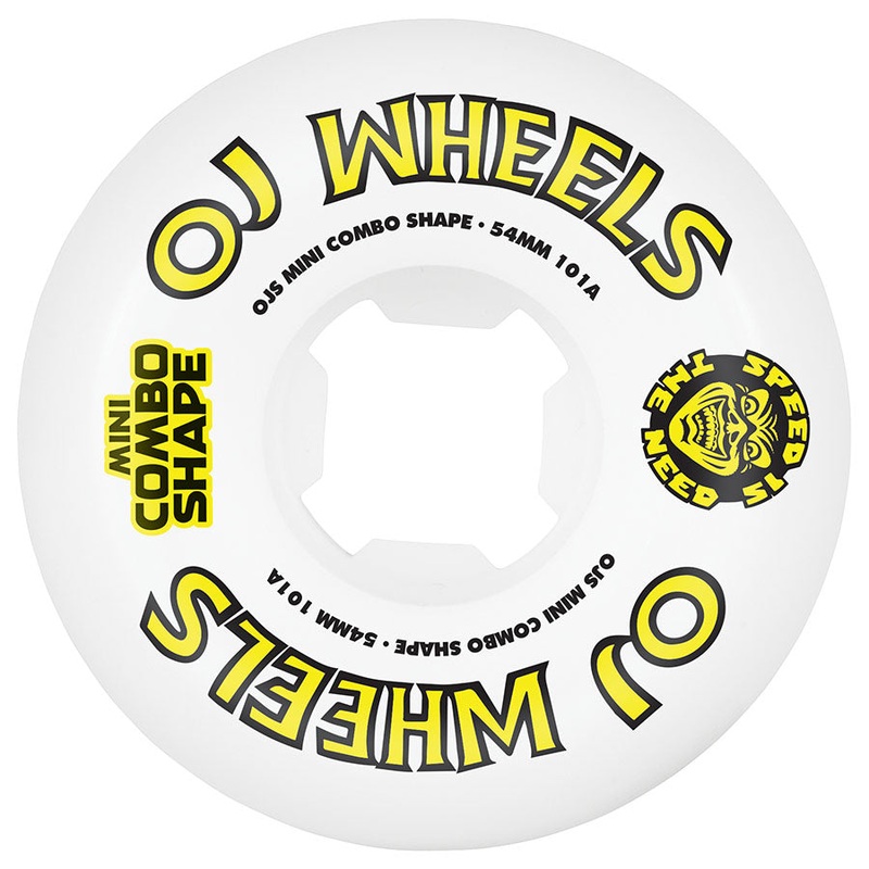 54mm Team Line Original Mini Combo 101a OJ Skateboard Wheels No Color 54mm