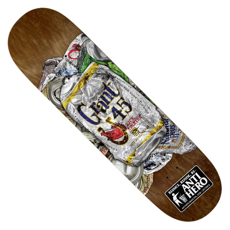 Anti-Hero Grant Taylor Refuse Deck Assorted Woodgrain 8.4 x 32 WB:14.25