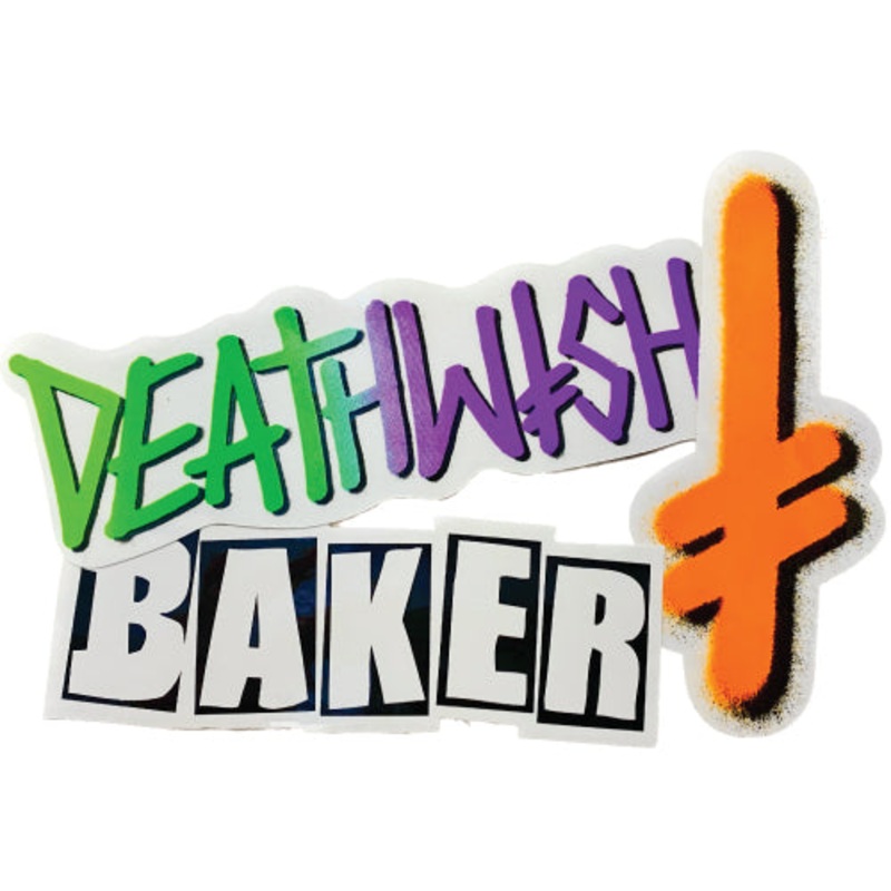 Baker Deathwish Sticker Pack Green/Purple/Orange