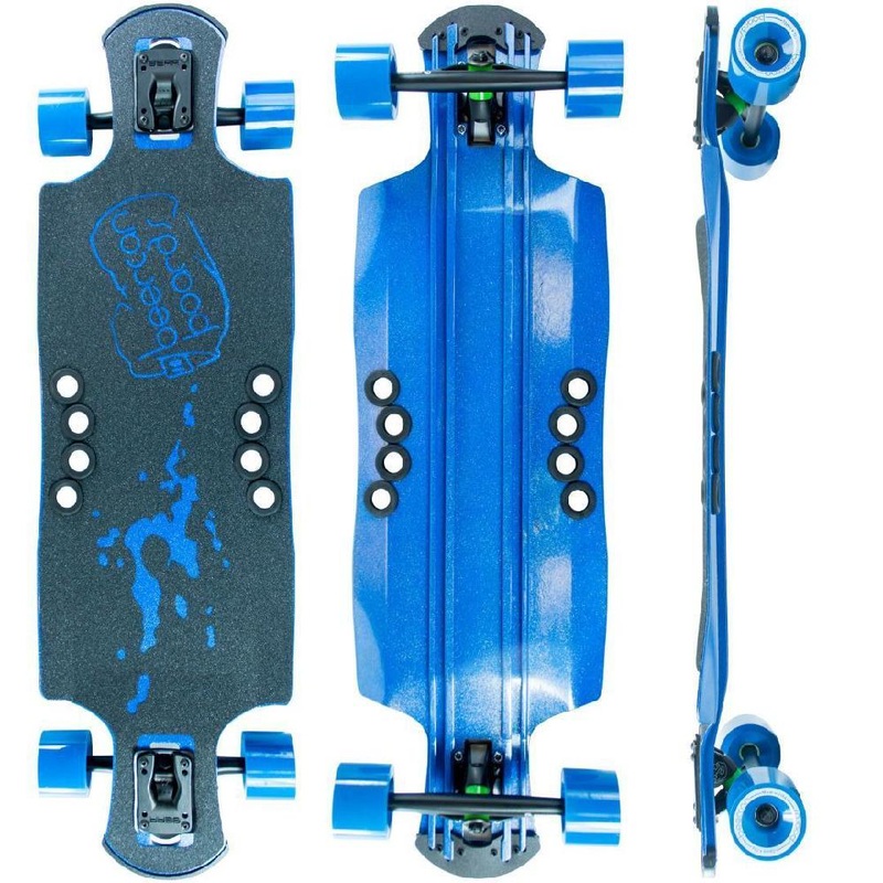 Beercan Blue 35″ Oat Soda Drop Through Longboard Complete